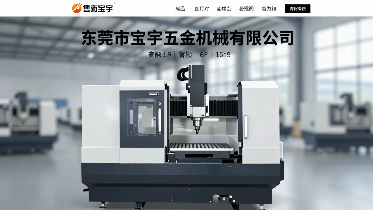东莞市宝宇五金机械有限公司 首页主视觉